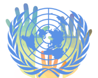 Globe with UN Volunteer text